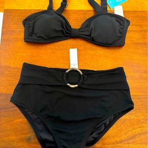 Brand new, never worn CUPSHE high waisted black bikini